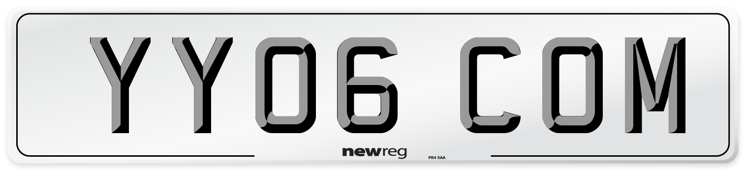 YY06 COM Number Plate from New Reg